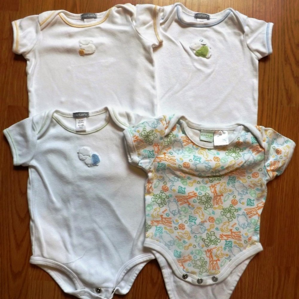 4pc sz 0-3M, boys one piece short sleeve, unit